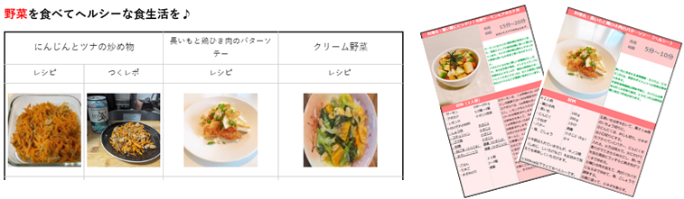 野菜を食べてヘルシーな食生活を♪のイメージ画像